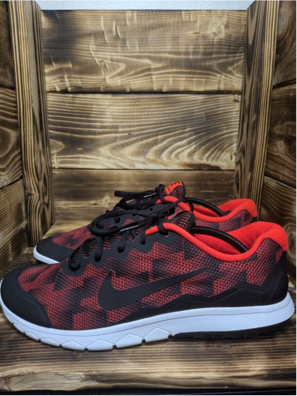 Nike Flex Experience Run 4 Shoes Mens Size 13 Red Running Sneakers 749174-601